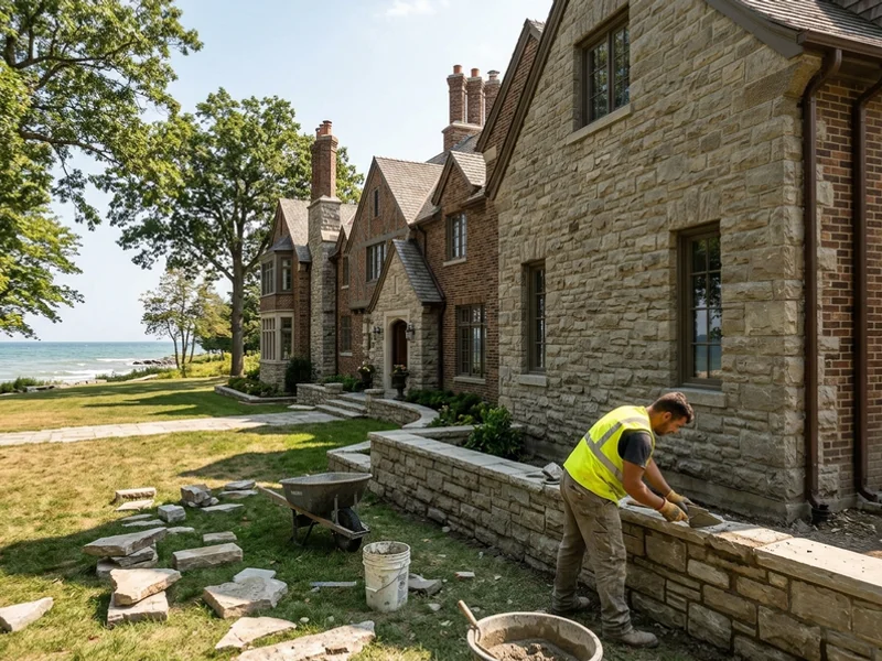 Restored heritage stone and brick lakefront home in Oakville
